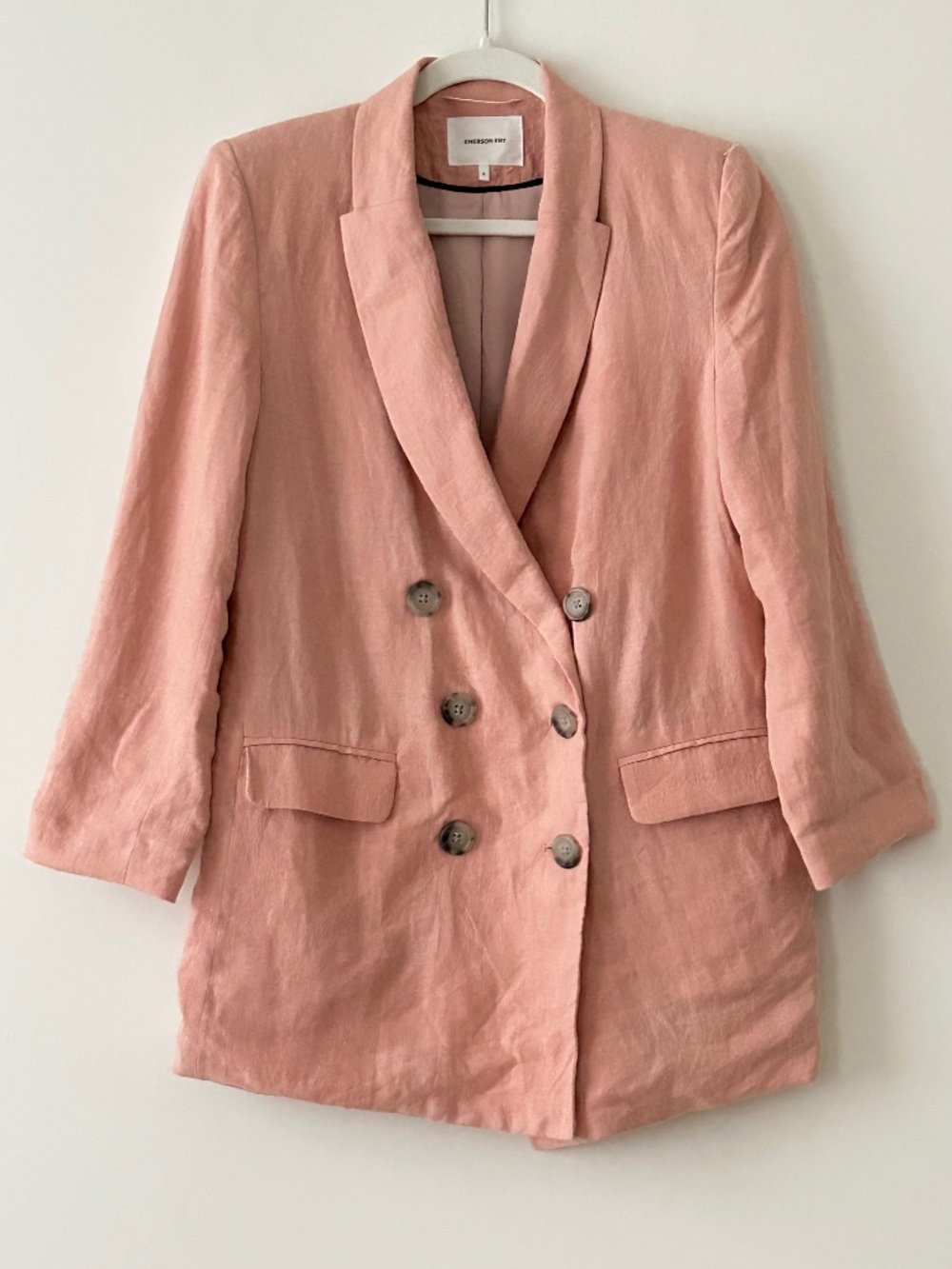 Emerson Fry 100% Linen Venice Pink Lee Jacket